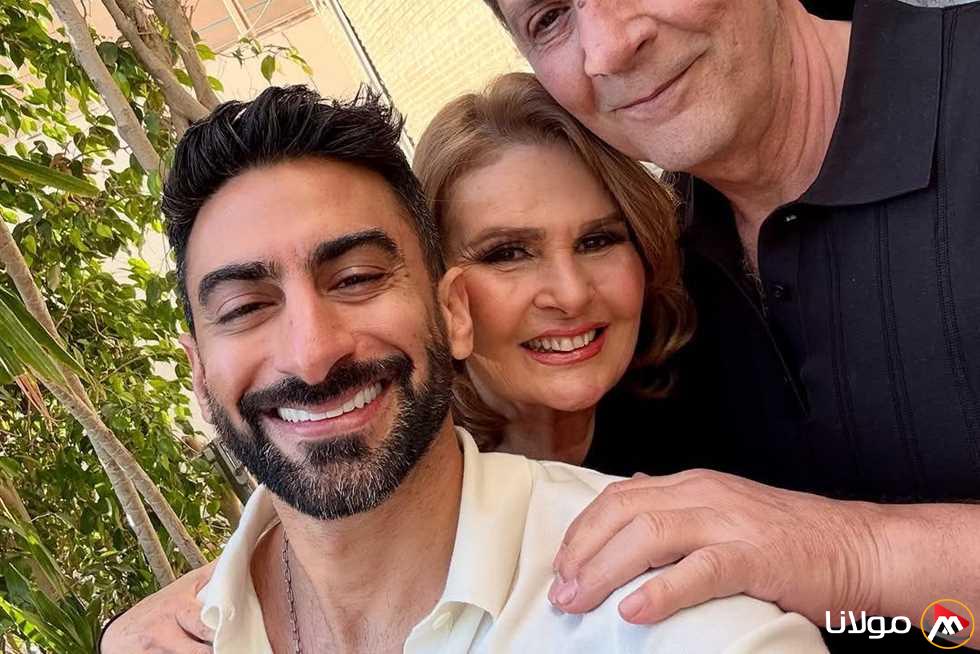 يسرا وزوجها يشاركان في برنامج مع أنس بوخش لأول مرة في حياتهما
