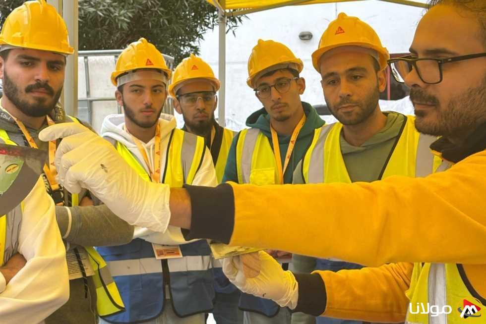تدريب عملي مثير لطلاب الهندسة في كيماويات البناء بالجامعة الألمانية بالقاهرة