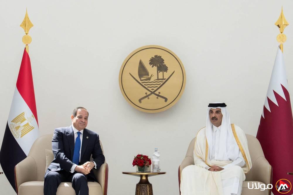 مصر وقطر تعبران عن أهمية التعاون المشترك لإنهاء النزاع في غزة
