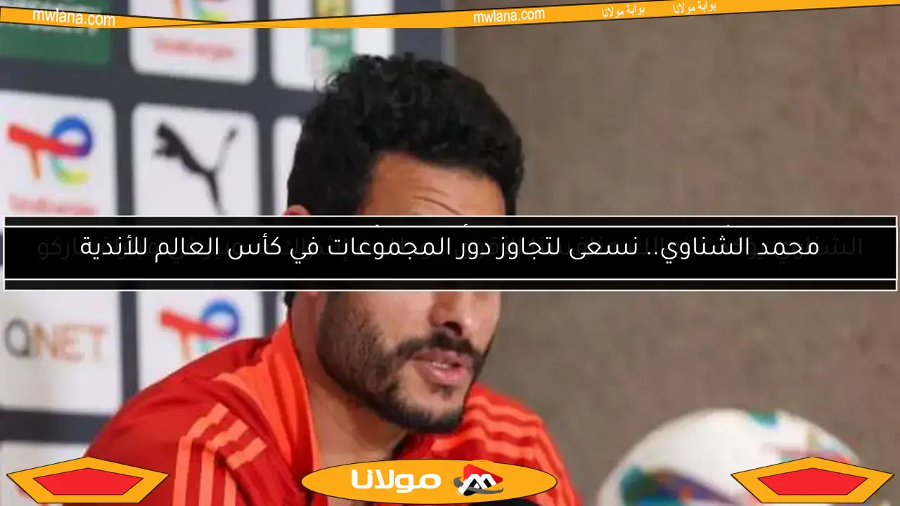 محمد الشناوي.. نسعى لتجاوز دور المجموعات في كأس العالم للأندية