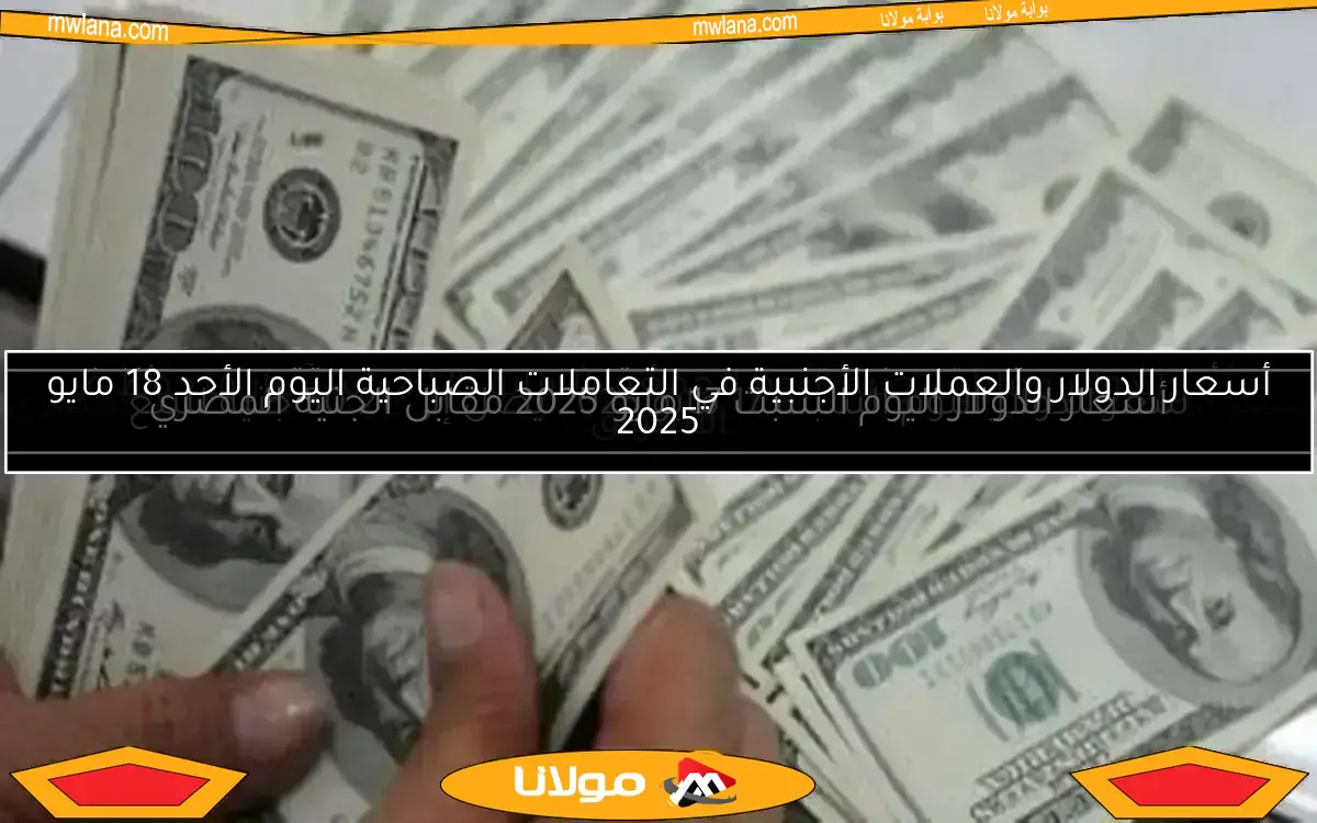 أسعار الدولار والعملات الأجنبية اليوم الأحد 11 مايو 2025 في التعاملات الصباحية