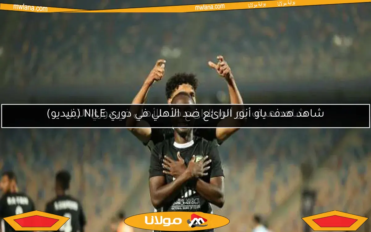 شاهد هدف ياو أنور الرائع ضد الأهلي في دوري NILE (فيديو)