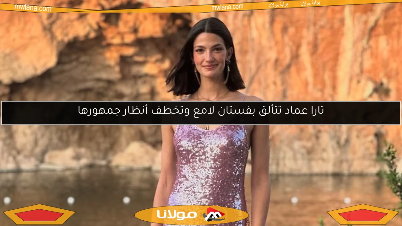 تارا عماد تتألق بفستان لامع وتخطف أنظار جمهورها
