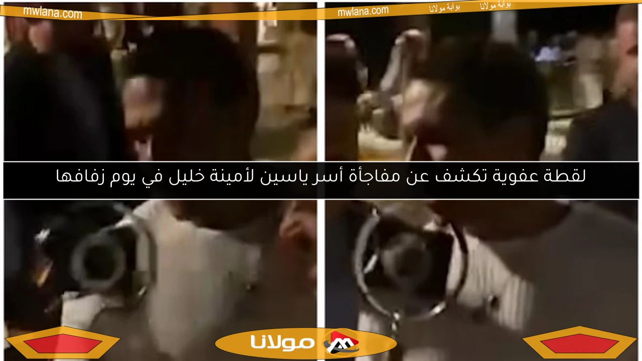 لقطة عفوية تكشف عن مفاجأة أسر ياسين لأمينة خليل في يوم زفافها