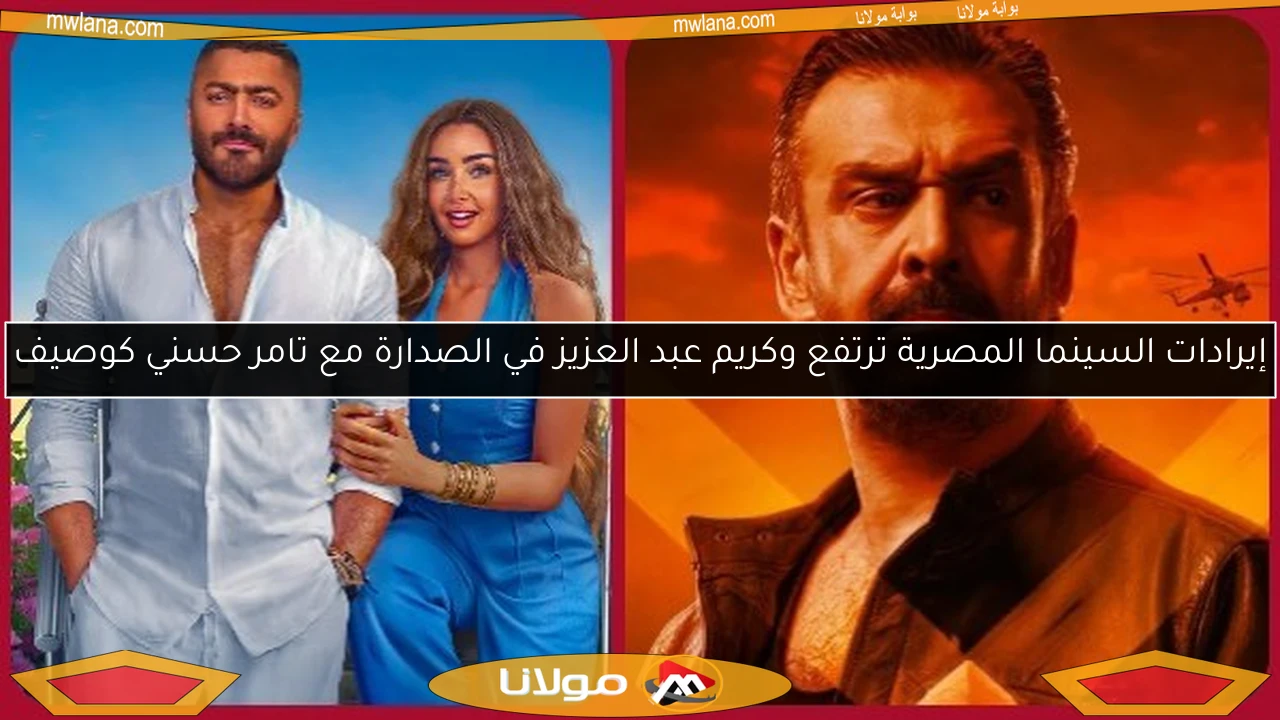 إيرادات السينما المصرية ترتفع وكريم عبد العزيز في الصدارة مع تامر حسني كوصيف