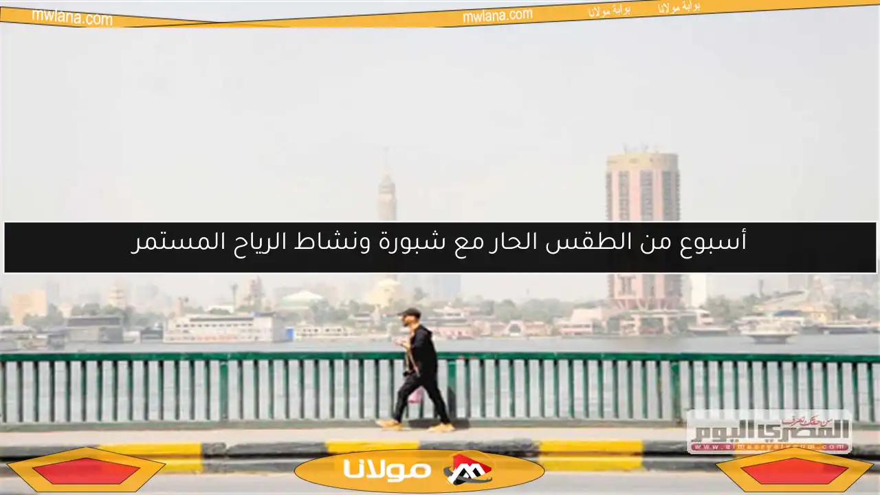 أسبوع من الطقس الحار مع شبورة ونشاط الرياح المستمر