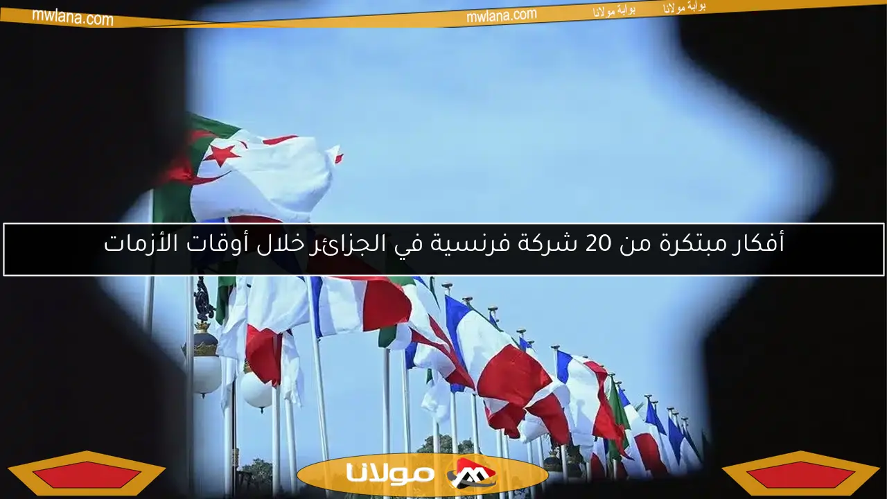 أفكار مبتكرة من 20 شركة فرنسية في الجزائر خلال أوقات الأزمات