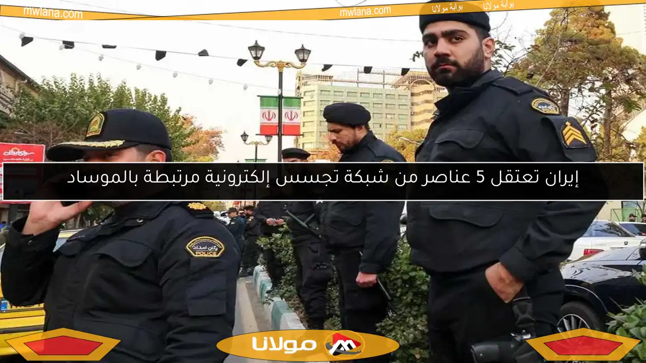 إيران تعتقل 5 عناصر من شبكة تجسس إلكترونية مرتبطة بالموساد
