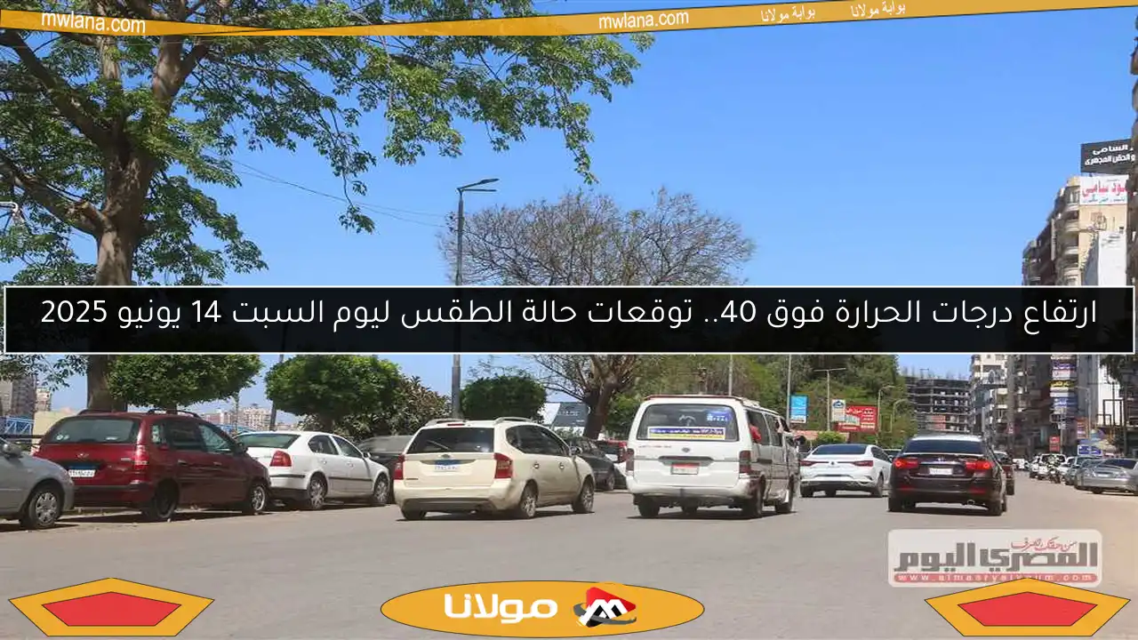 ارتفاع درجات الحرارة فوق 40.. توقعات حالة الطقس ليوم السبت 14 يونيو 2025