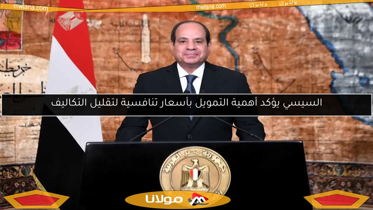 السيسي يؤكد أهمية التمويل بأسعار تنافسية لتقليل التكاليف