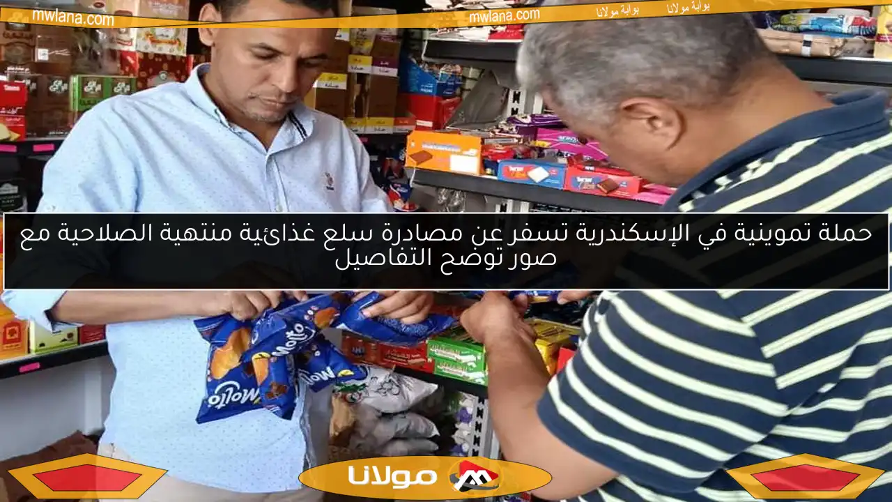حملة تموينية في الإسكندرية تسفر عن مصادرة سلع غذائية منتهية الصلاحية مع صور توضح التفاصيل