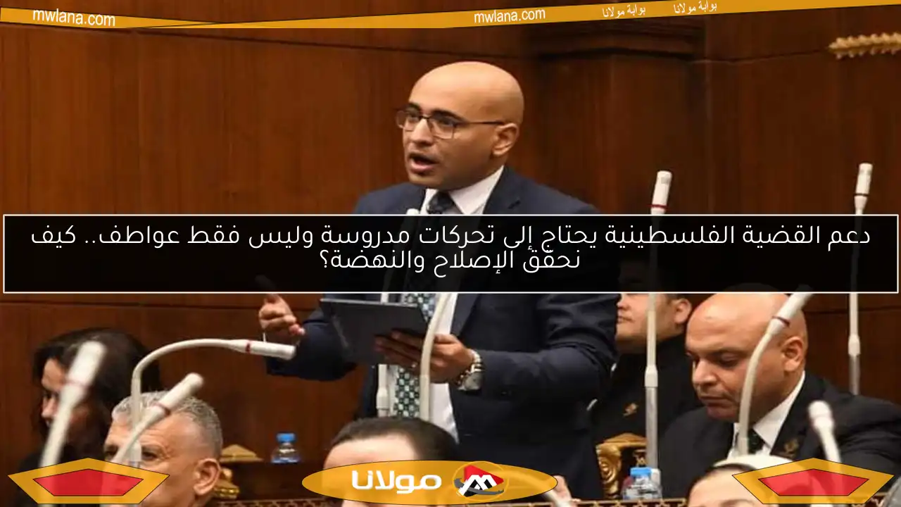 دعم القضية الفلسطينية يحتاج إلى تحركات مدروسة وليس فقط عواطف.. كيف نحقق الإصلاح والنهضة؟