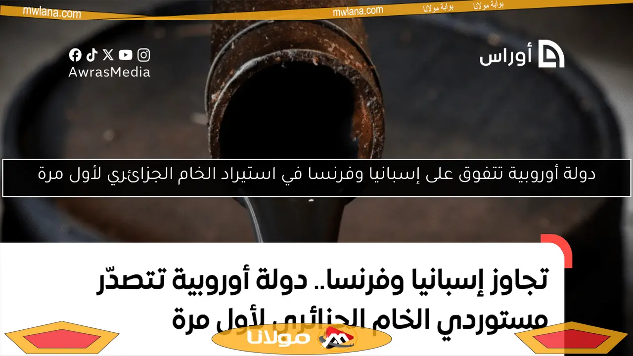 دولة أوروبية تتفوق على إسبانيا وفرنسا في استيراد الخام الجزائري لأول مرة