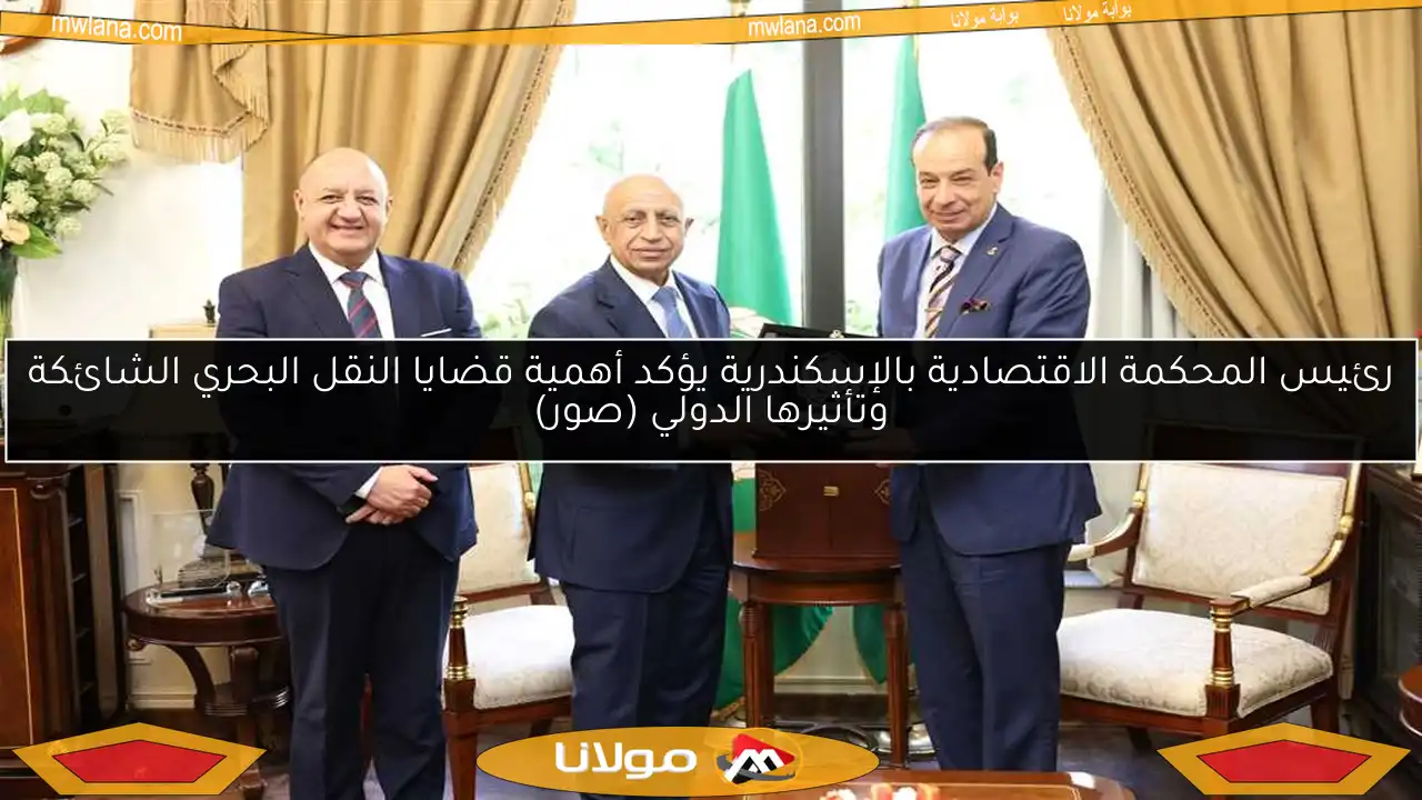 رئيس المحكمة الاقتصادية بالإسكندرية يؤكد أهمية قضايا النقل البحري الشائكة وتأثيرها الدولي (صور)