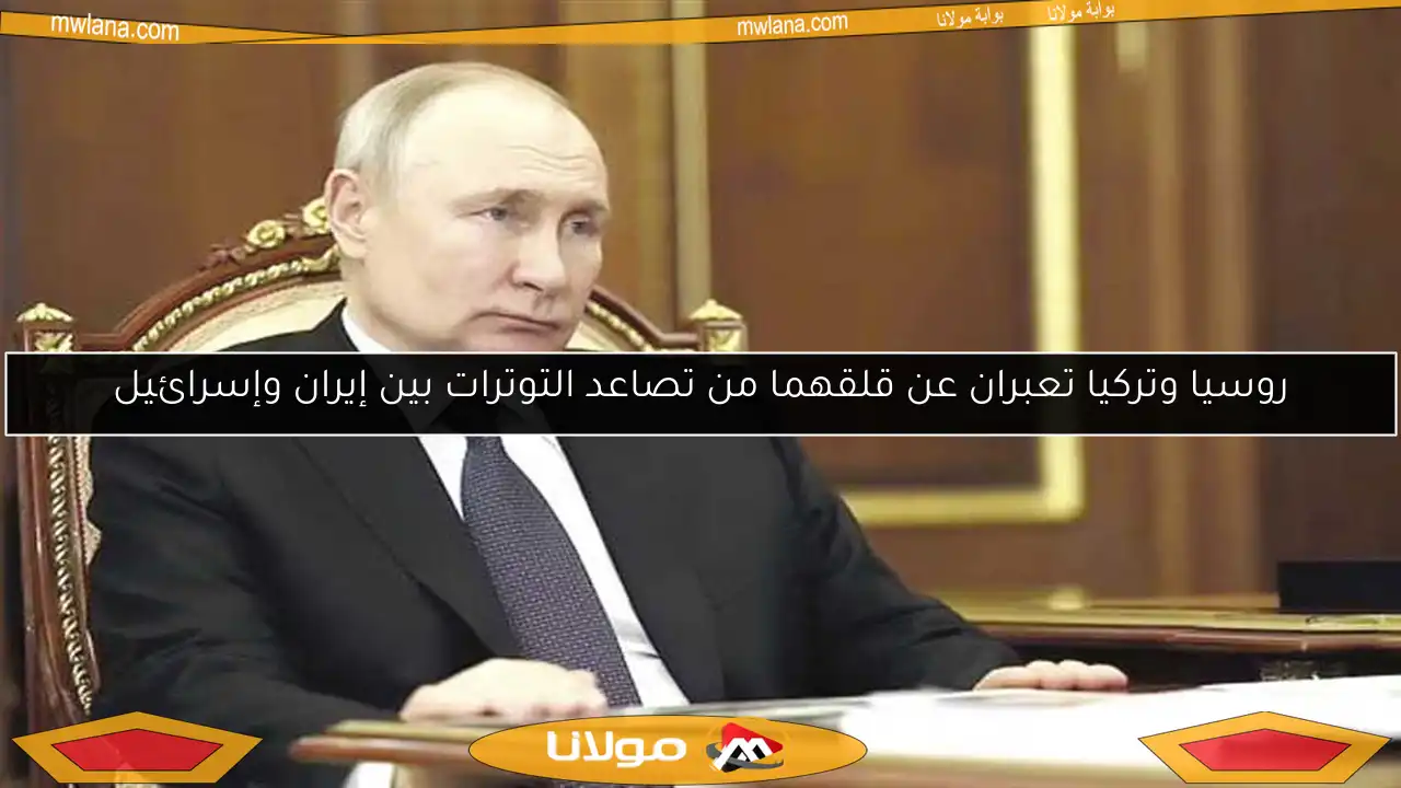 روسيا وتركيا تعبران عن قلقهما من تصاعد التوترات بين إيران وإسرائيل