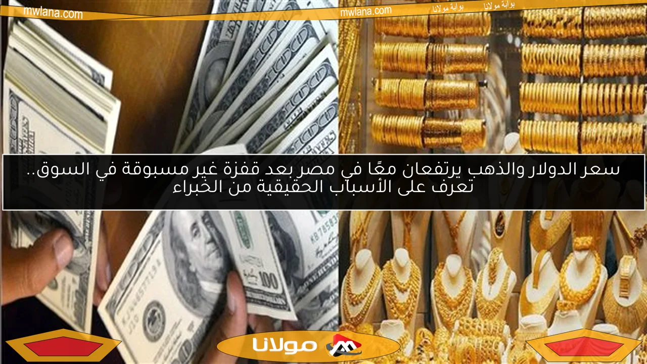 سعر الدولار والذهب يرتفعان معًا في مصر بعد قفزة غير مسبوقة في السوق.. تعرف على الأسباب الحقيقية من الخبراء