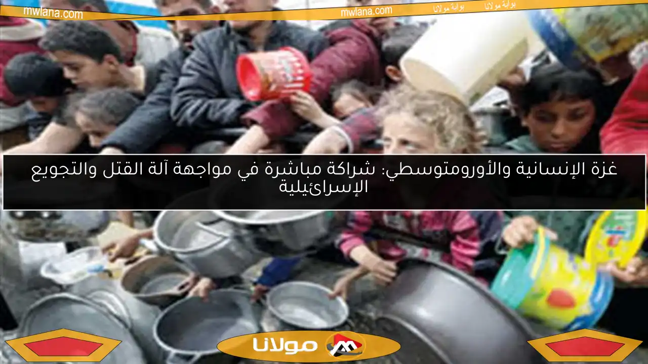 غزة الإنسانية والأورومتوسطي: شراكة مباشرة في مواجهة آلة القتل والتجويع الإسرائيلية