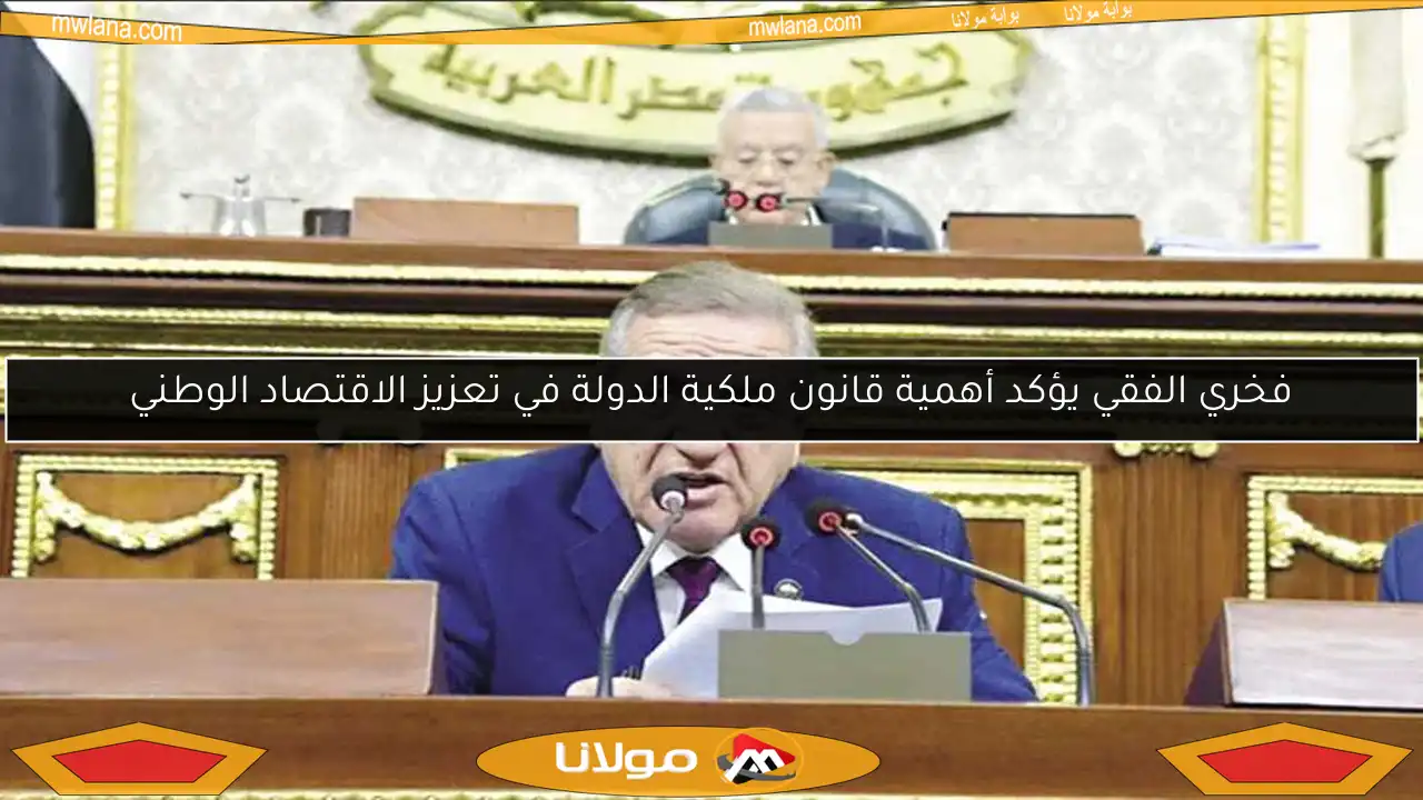 فخري الفقي يؤكد أهمية قانون ملكية الدولة في تعزيز الاقتصاد الوطني