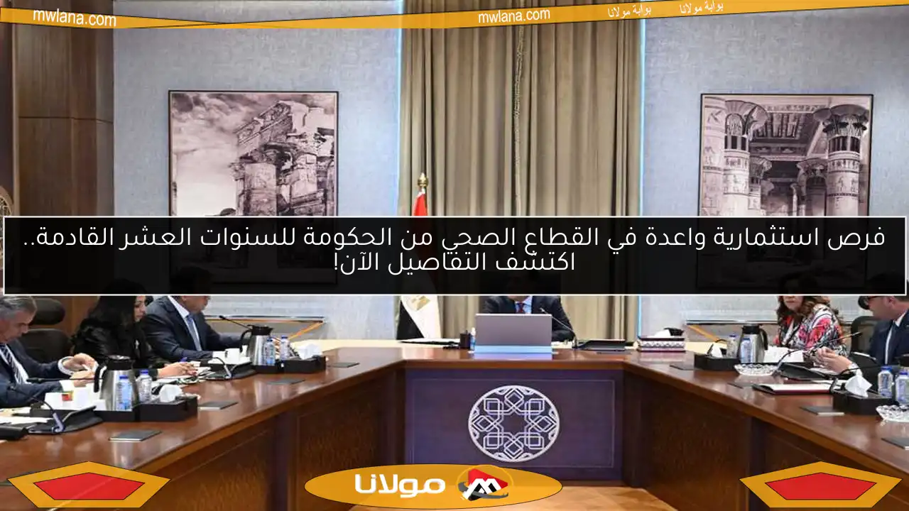 فرص استثمارية واعدة في القطاع الصحي من الحكومة للسنوات العشر القادمة.. اكتشف التفاصيل الآن!