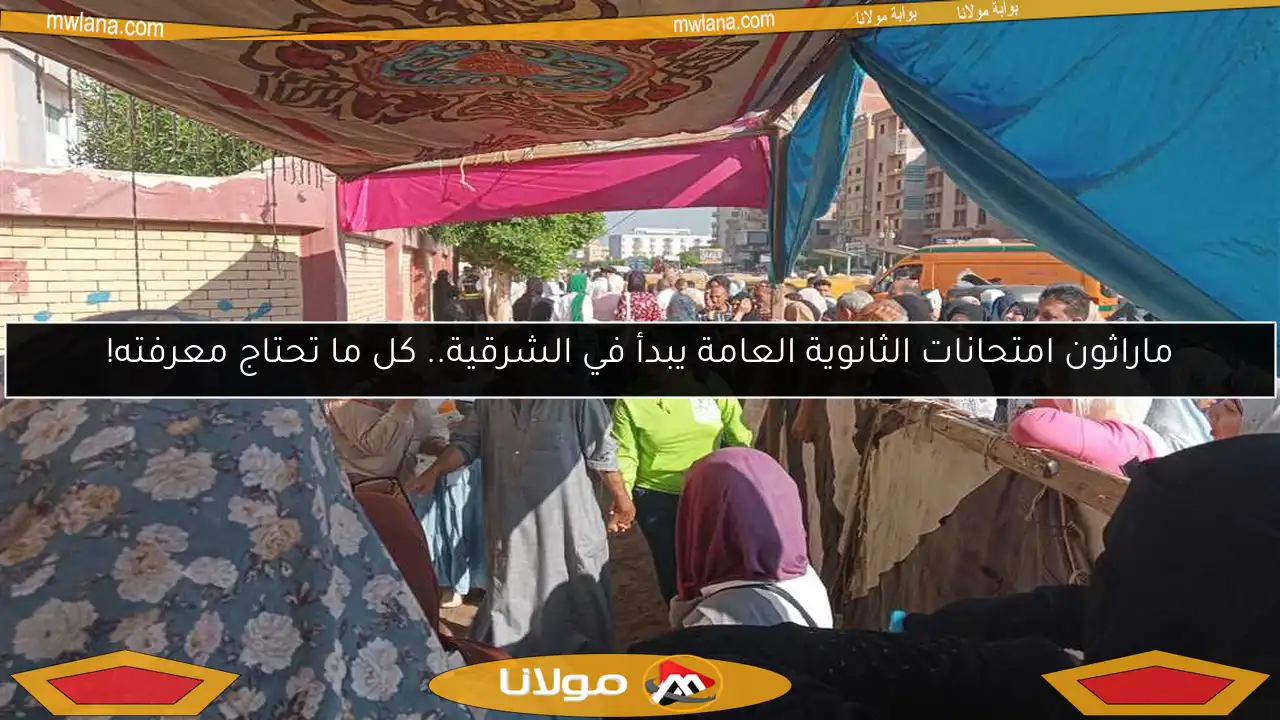 ماراثون امتحانات الثانوية العامة يبدأ في الشرقية.. كل ما تحتاج معرفته!
