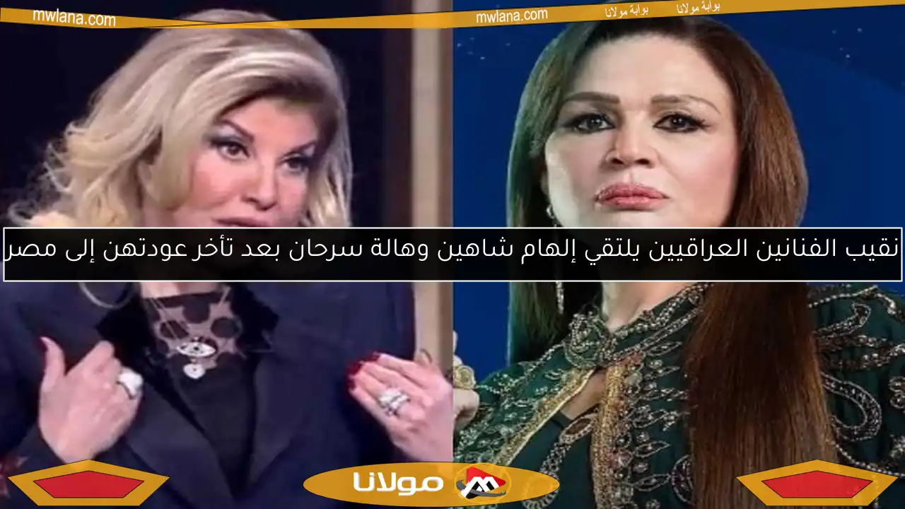 نقيب الفنانين العراقيين يلتقي إلهام شاهين وهالة سرحان بعد تأخر عودتهن إلى مصر