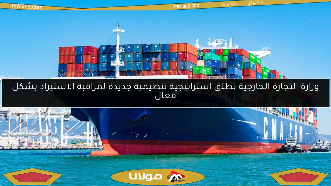 وزارة التجارة الخارجية تطلق استراتيجية تنظيمية جديدة لمراقبة الاستيراد بشكل فعال
