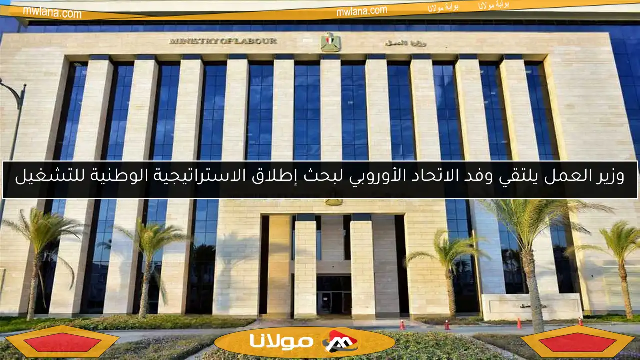 وزير العمل يلتقي وفد الاتحاد الأوروبي لبحث إطلاق الاستراتيجية الوطنية للتشغيل