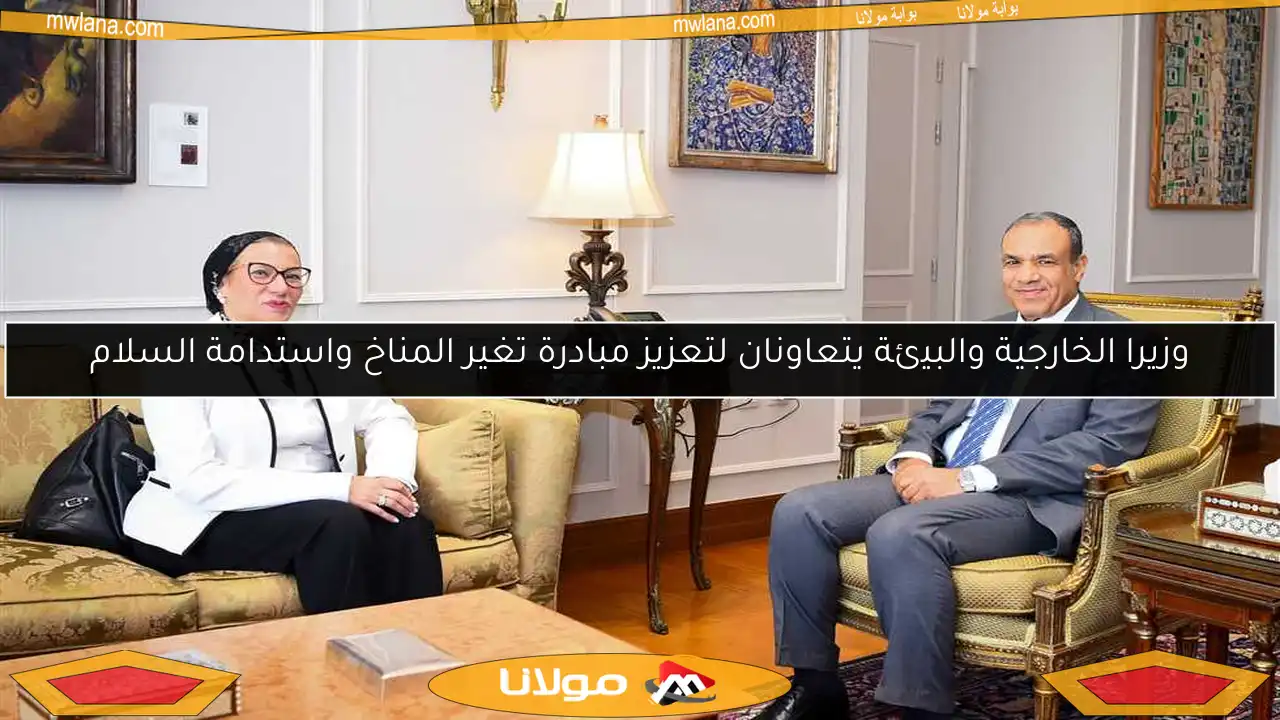 وزيرا الخارجية والبيئة يتعاونان لتعزيز مبادرة تغير المناخ واستدامة السلام