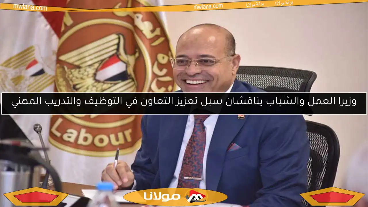 وزيرا العمل والشباب يناقشان سبل تعزيز التعاون في التوظيف والتدريب المهني